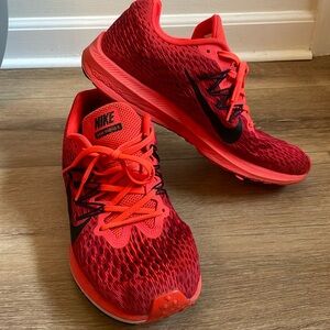 MENS NIKE Zoom Winflo 5 Tennis Shoe Bright Orange Tennis Shoe LIKE NEW